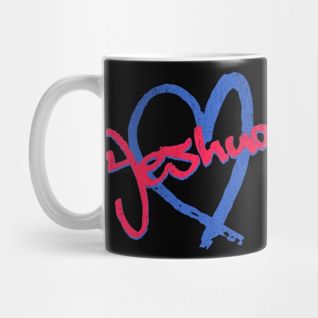 I Love Yeshua Vintage 80's & 90' Red and Blue by Family journey with God